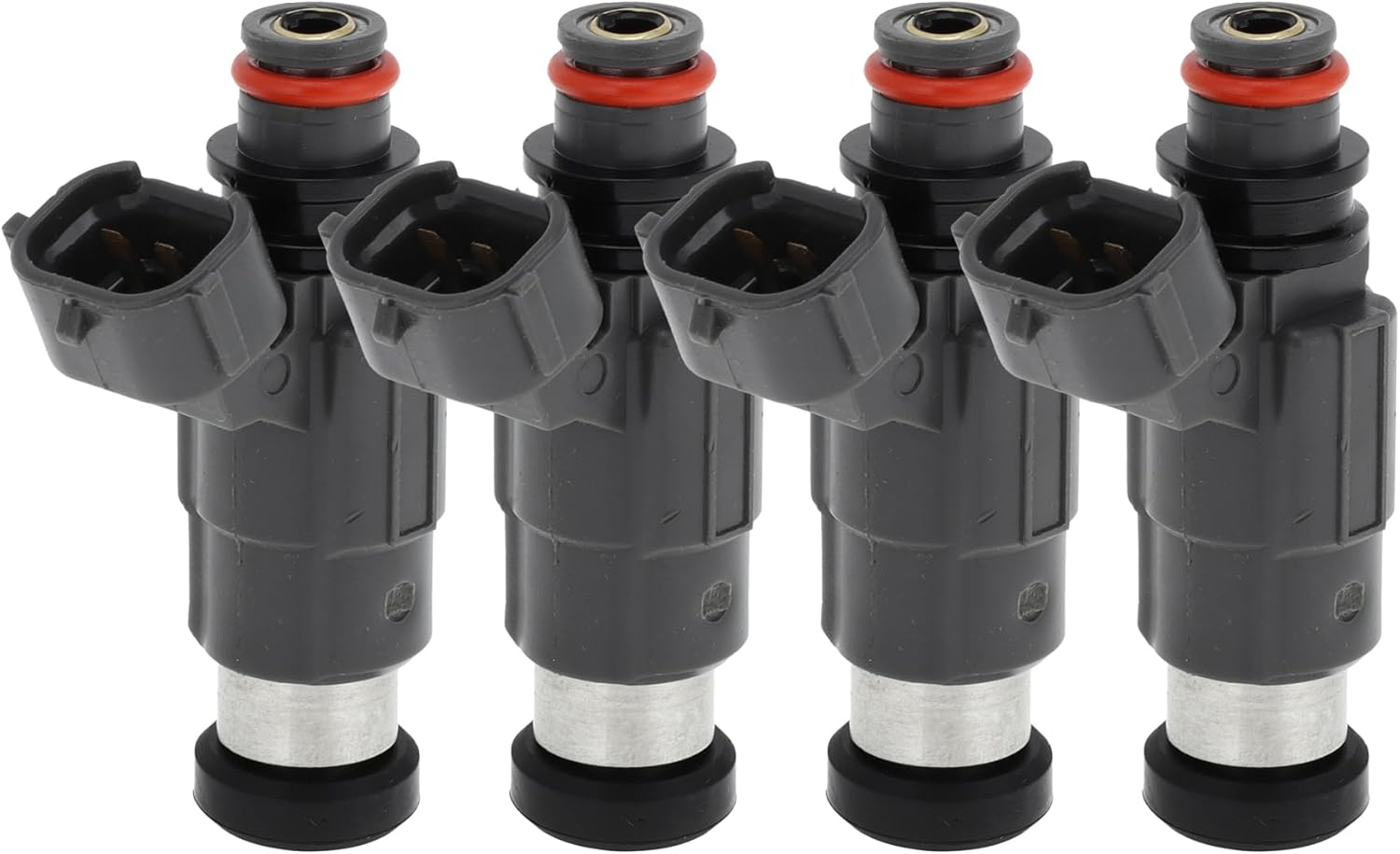 Fuel Injector for Mitsubishi Mirage DE 1.5 97-02 Flow Match No.CDH166/INP-730/MD319790/15710-66D00 Fuel Nozzle Gray 4 Pcs Automotive Parts