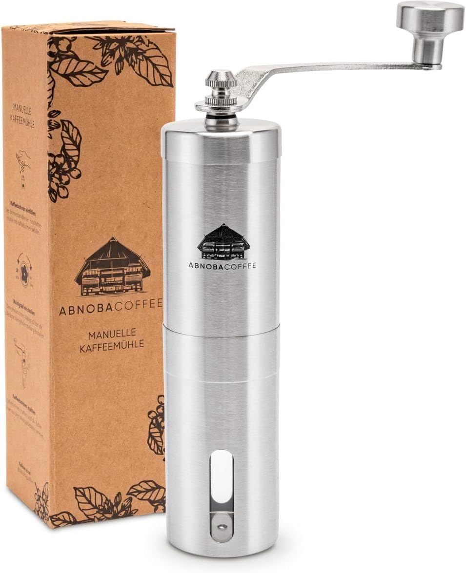 HOTUT Manuelle Kaffeemühle - Keramik Mahlwerk Verstellbar