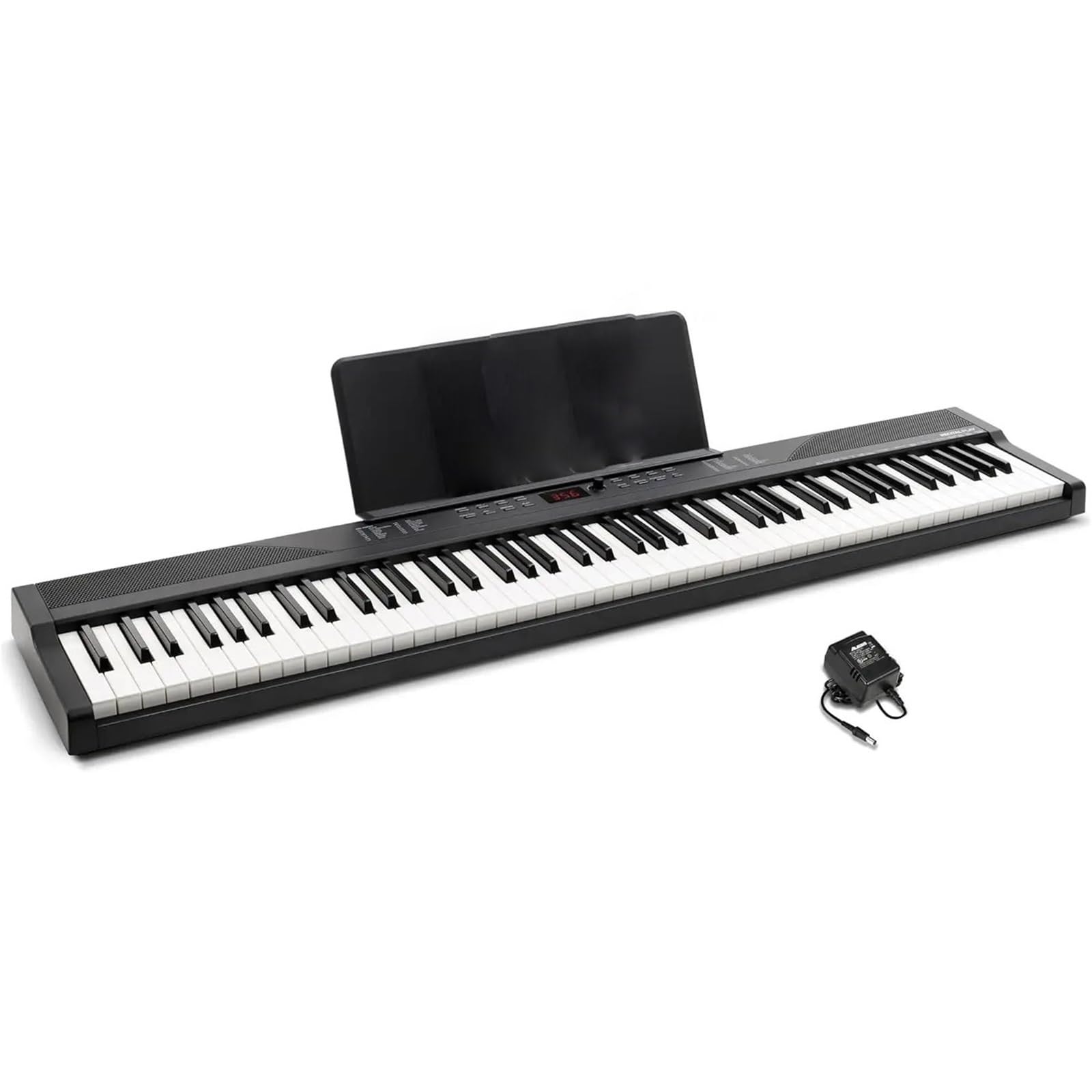 Elektroniczna Cyfrowa Klawiatura 88-klawiszowa Klawiatura Fortepianowa Z 480 Dźwiękami Głośniki USB MIDI Nuty Tablet Odpoczynek Zasilacz Dla Początkujących