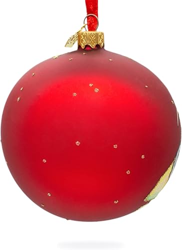 Miniatura 6 de Viaje a Nueva Zelanda bola de cristal adorno de Navidad 4 pulgadas