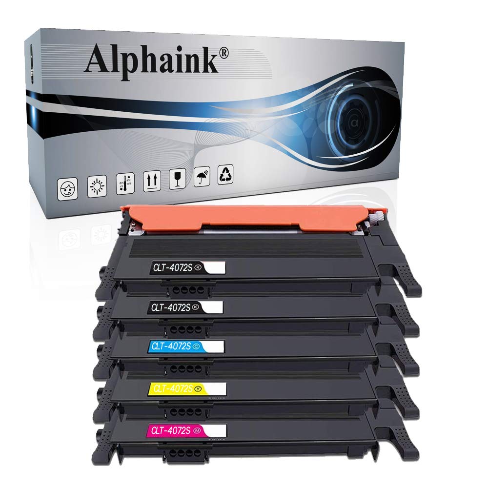 alphaink 5 Toner Compatibili con Samsung CLT-K4072S CLT-C4072S CLT-M4072S CLT-Y4072S per Samsung CLP-320 CLP-325 CLX-3180 CLX-3185 CLP-320N 325N CLP-325W CLX-3185F (2 Nero 1 Giallo 1 Magenta 1 Ciano)