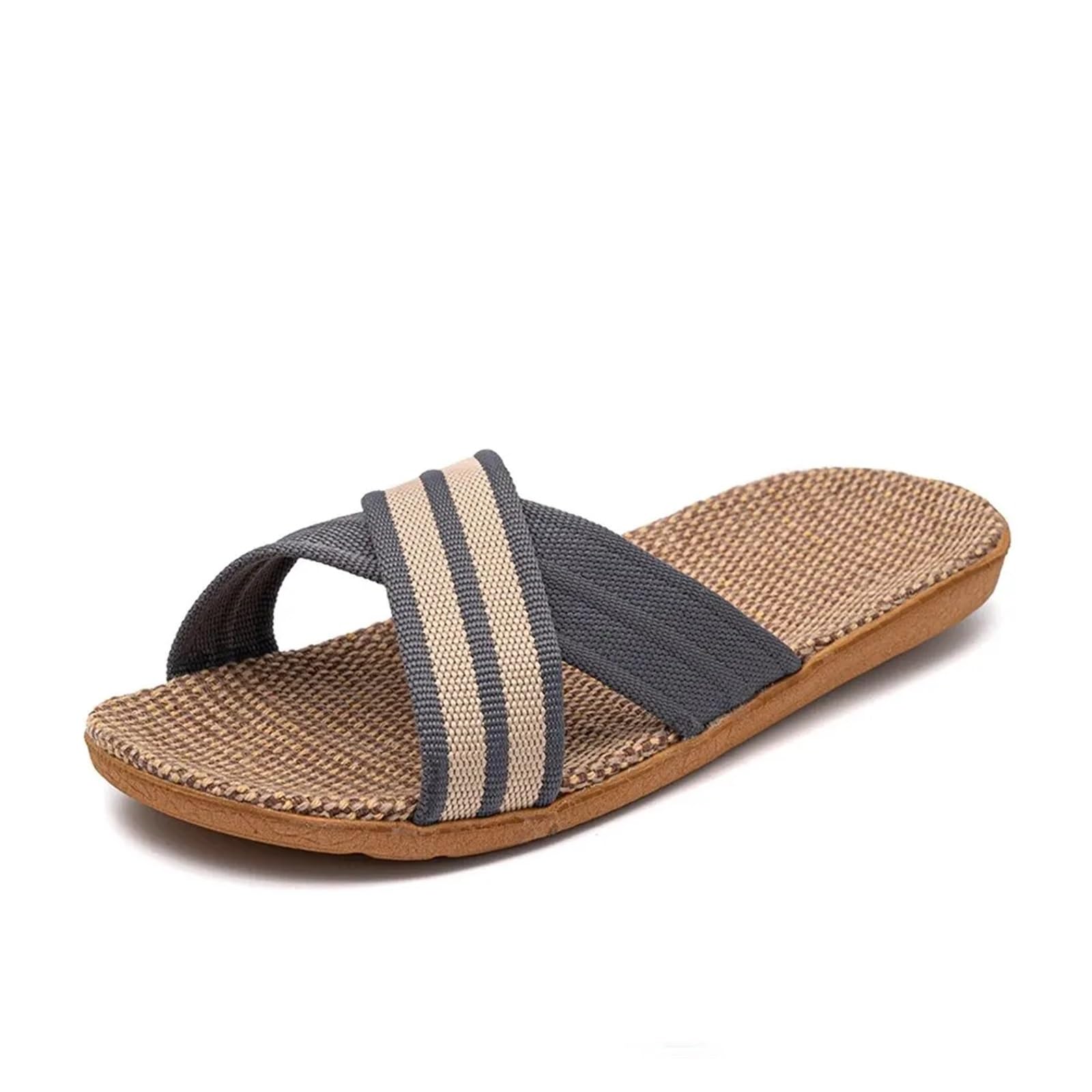 Zapatillas de lino para mujer que alivian el calor y la fatiga del pie dentro de casa