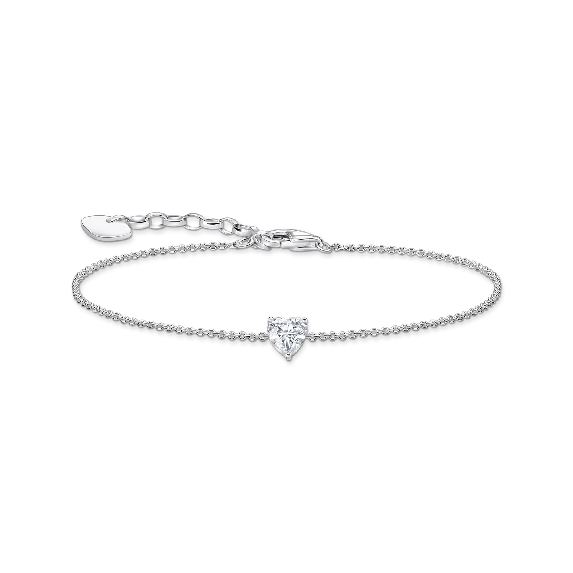Thomas Sabo Sterling Silver Heart Cubic Zirconia Bracelet