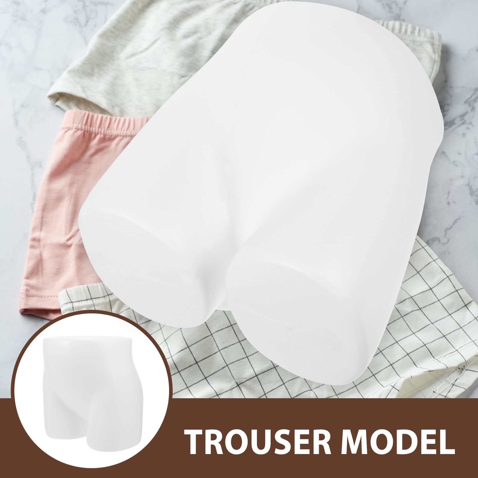 Veemoon Présentoir Plastique Blanc pour sous-vêtements Garçon et Filles, Mannequin Spécial Forme pour Exposer Slips et Caleçons à Domicile, Finition Délicate et Maintien sans Plis