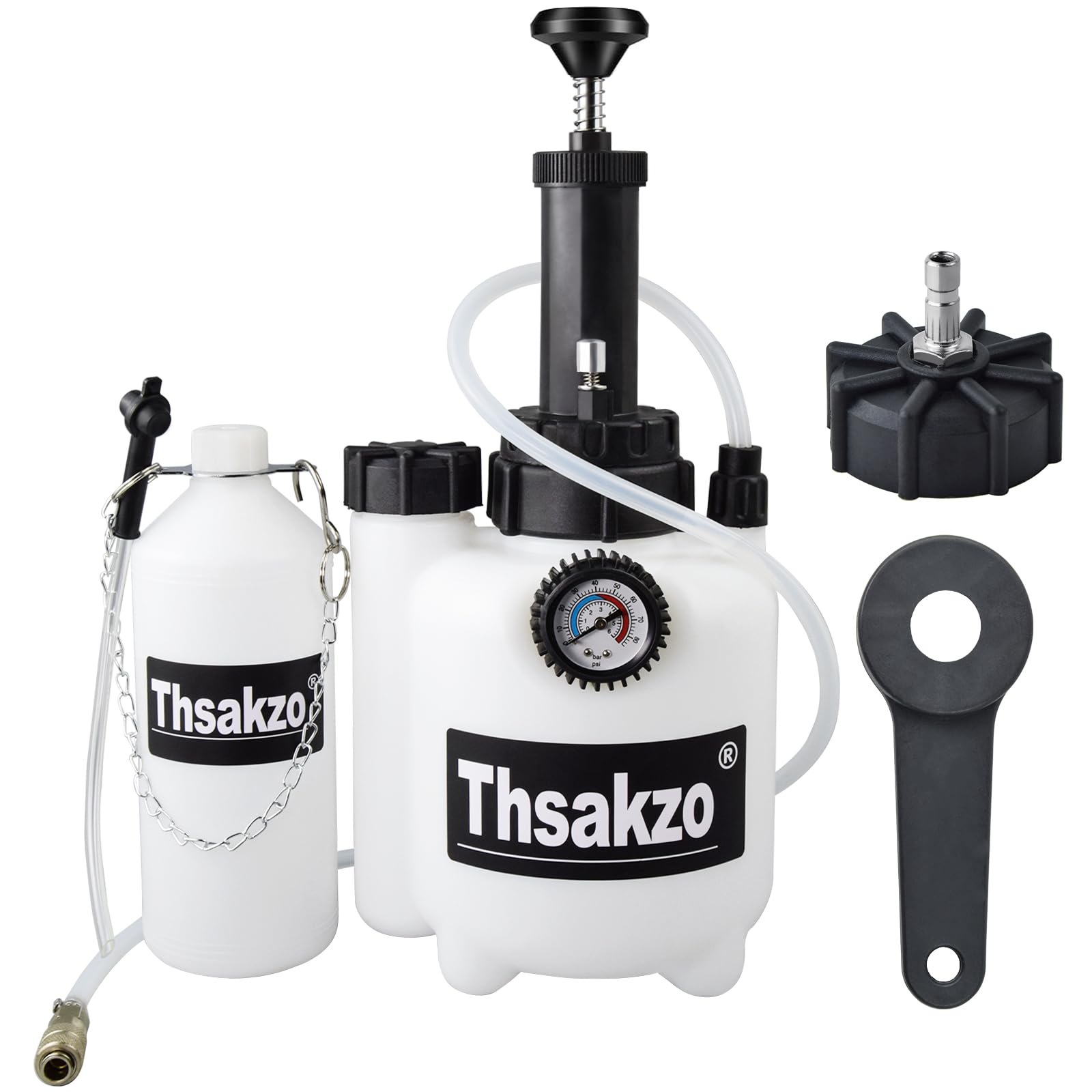 Purgador de Frenos Automático de Aire Comprimido, 3L. Kit de Purgado Neumático de Líquido de Frenos, Kit de Purgado de Líquido de Frenos, Purgador Manual de Vacío de Líquido