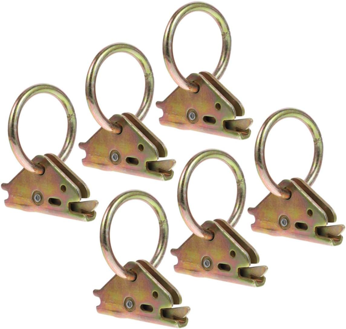 6pcs Tie down Anchor Surface Mount Hook o Rings for Trailer Pickup Cargo Truck Van Camper Accessories