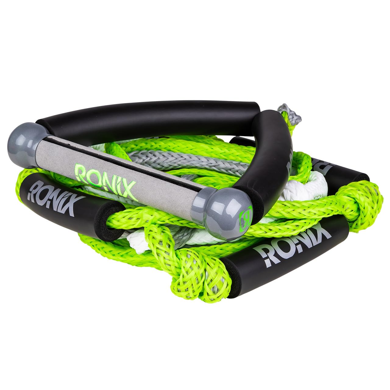 Bungee Surf Rope, 10 in. Handle Hide Grip w/ 25ft. 5-Sect. Rope, Green