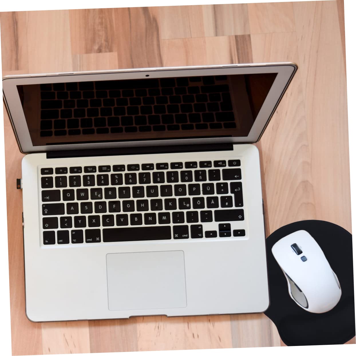jojofuny 2 Sätze Ergonomisches Teiliges Set mit Handgelenkauflage und Mauspad Komfortable Handballenstütze für Tastatur und für Büro und Gaming Schwarz