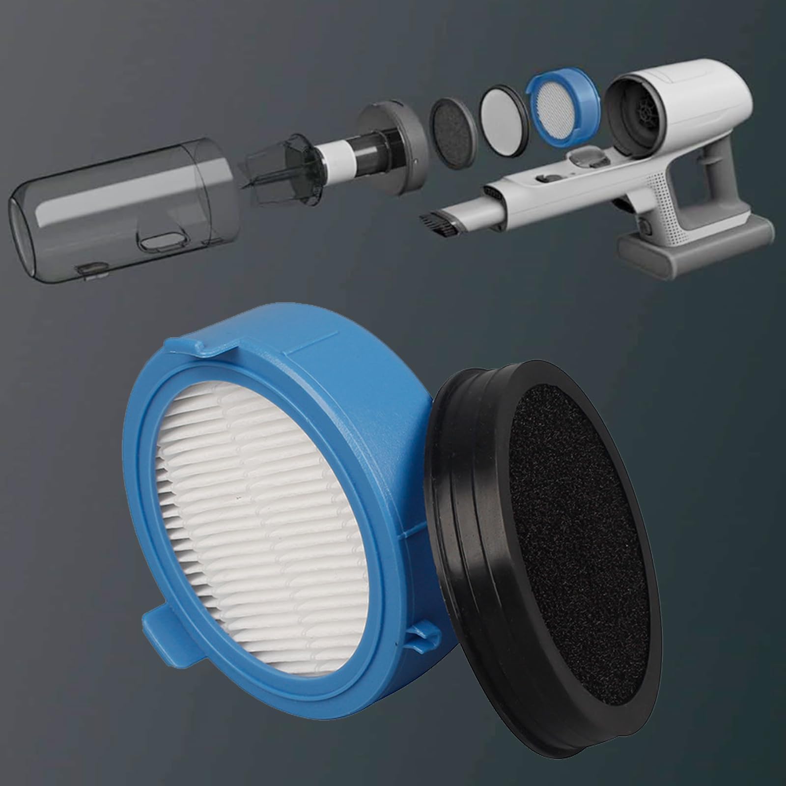 Set Filtri Di Ricambio Per AEG Ultimate 8000 - 2 Filtri Pre-Motore + 1 Filtro Igienico, Lavabili, Compatibili Con ASKW4 ESKW4 FX8 AZE156