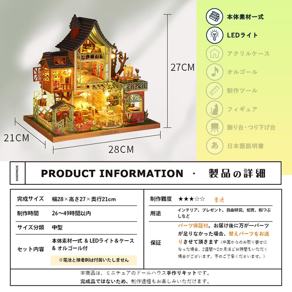 Amazon.co.jp: moin moin ドールハウス ミニチュア 手作りキット