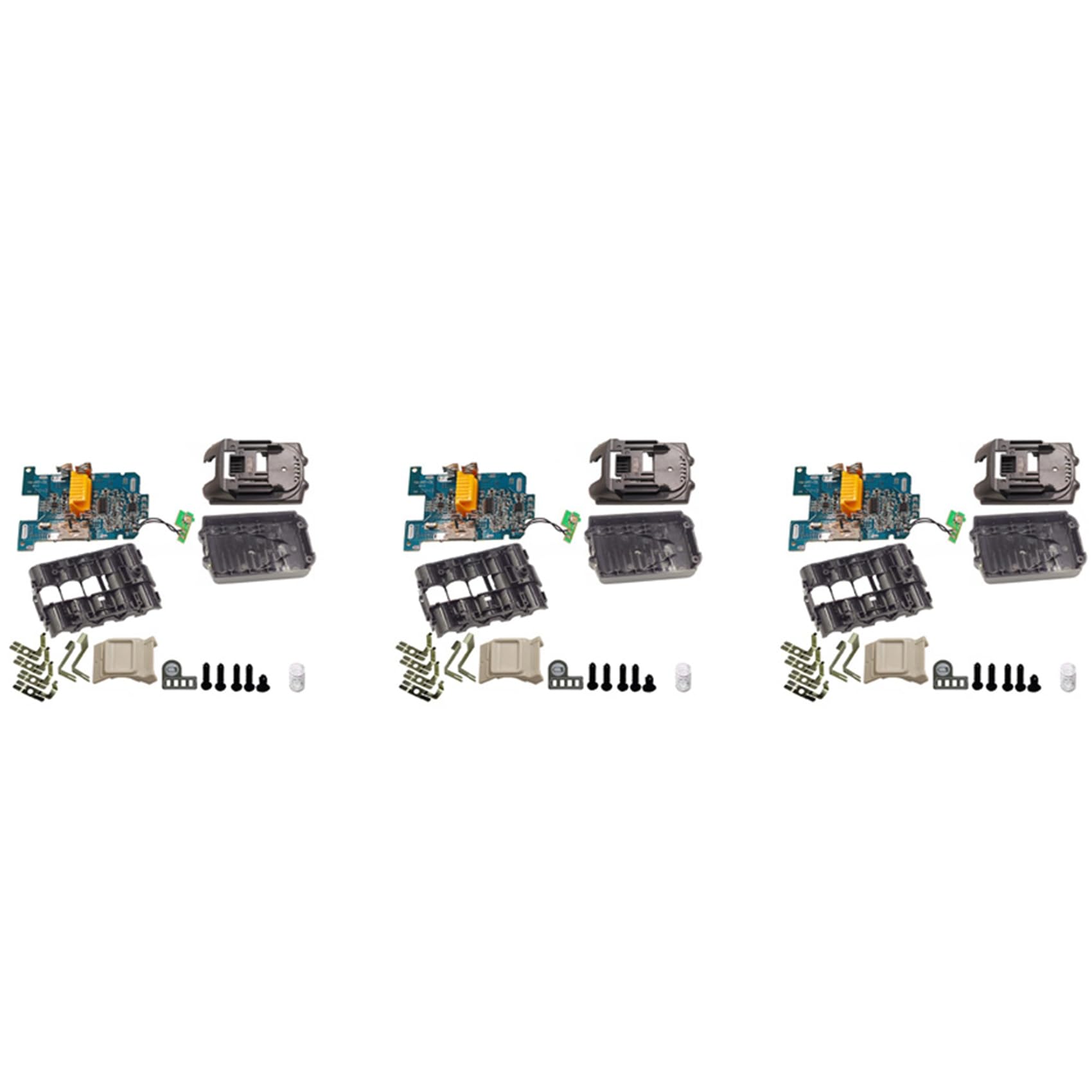 Baglaum 3X DIY Battery Case Single Cell Protection Detection BMS for 18V Battery BL1830 BL1820 BL1815 BL1860B 400, Black, 750125884