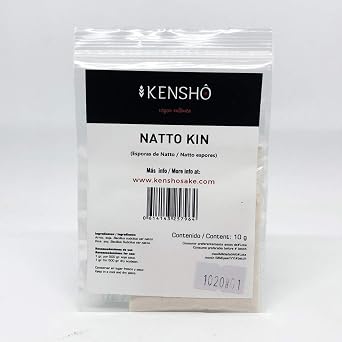 Kensho | Natto-Kin 10 gr. | Initiator for Natto | Cooking Natto | Fermented Soybean Seed | Superfood with Vitamins, Enzymes and Amino Acids | Japanese Food | Japanese Recipes