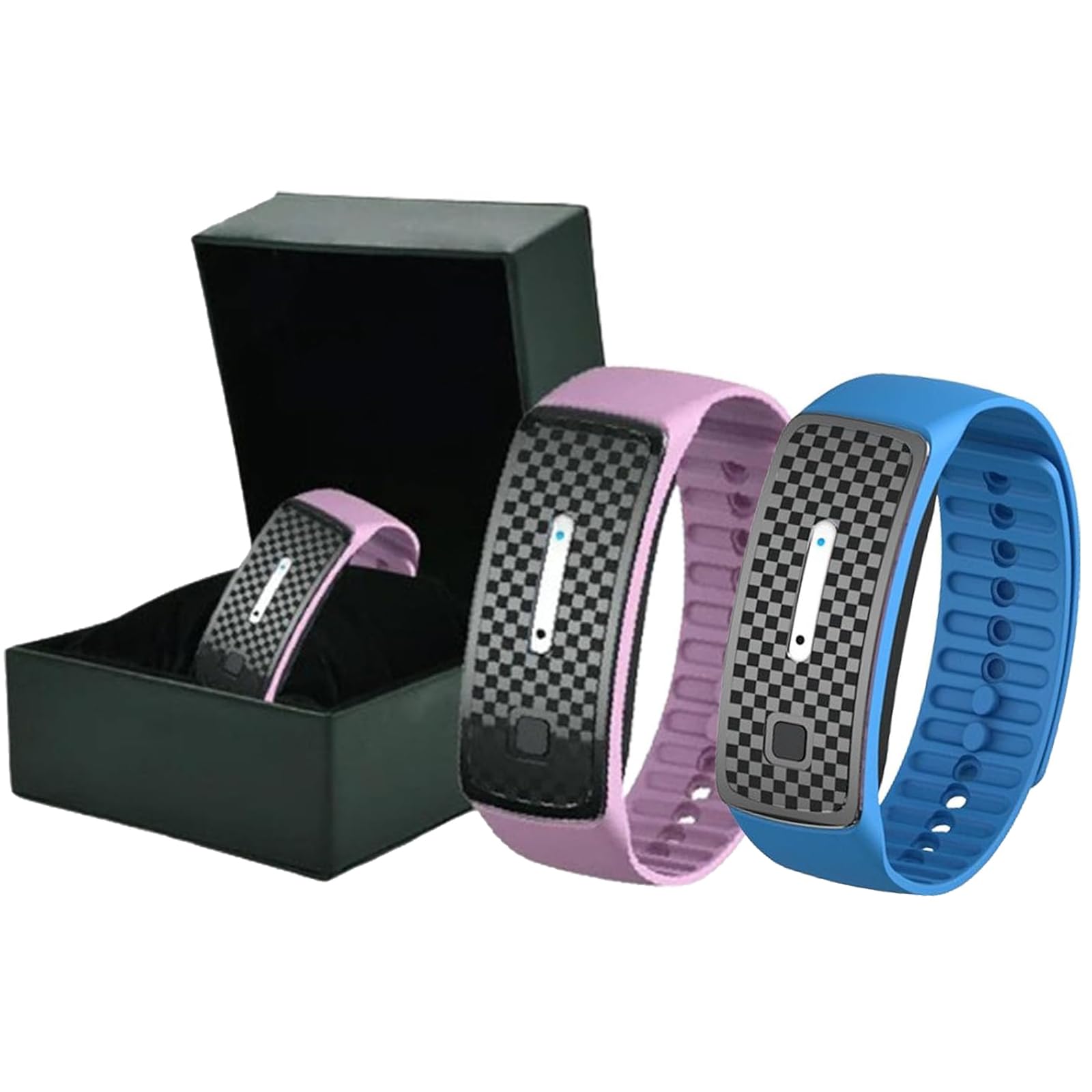 Gienslru Ultrasonic Fat Blasting And Detoxing Wristband, Purple+Blue, Unisex, Adults, One Size, Silicone, General Use, Sweatband