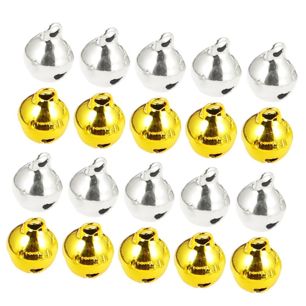 STOBOK 3 Set Ciondolo Portachiavi Decorazioni per Natale Campanellini Natalizi Piccole Campanelle Ciondolo Campanelli D'albero Mestieri di Campane Ciondolo Albero Fai da Te 200 Pezzi * 3