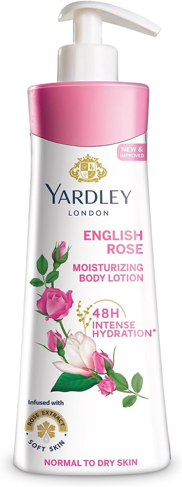 London - English Rose Hand & Body Lotion for Women, 400ml