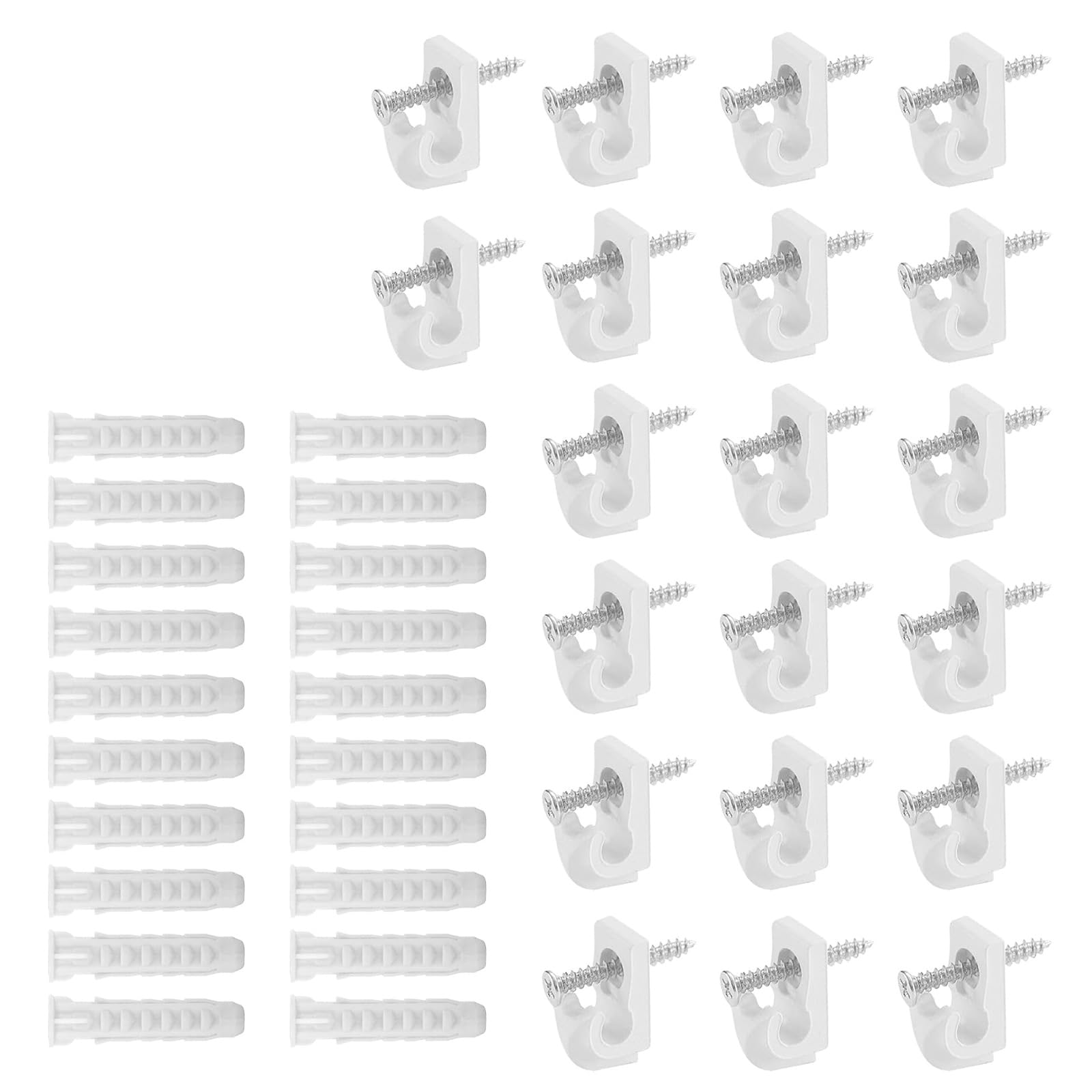Pjeghbvop Multicoloured Easy To Install Shelf Bracket Clips And Hardware Fasteners, Set Upgrades For Quick Projects In Homes, Improvement, Fairy Lights Clip