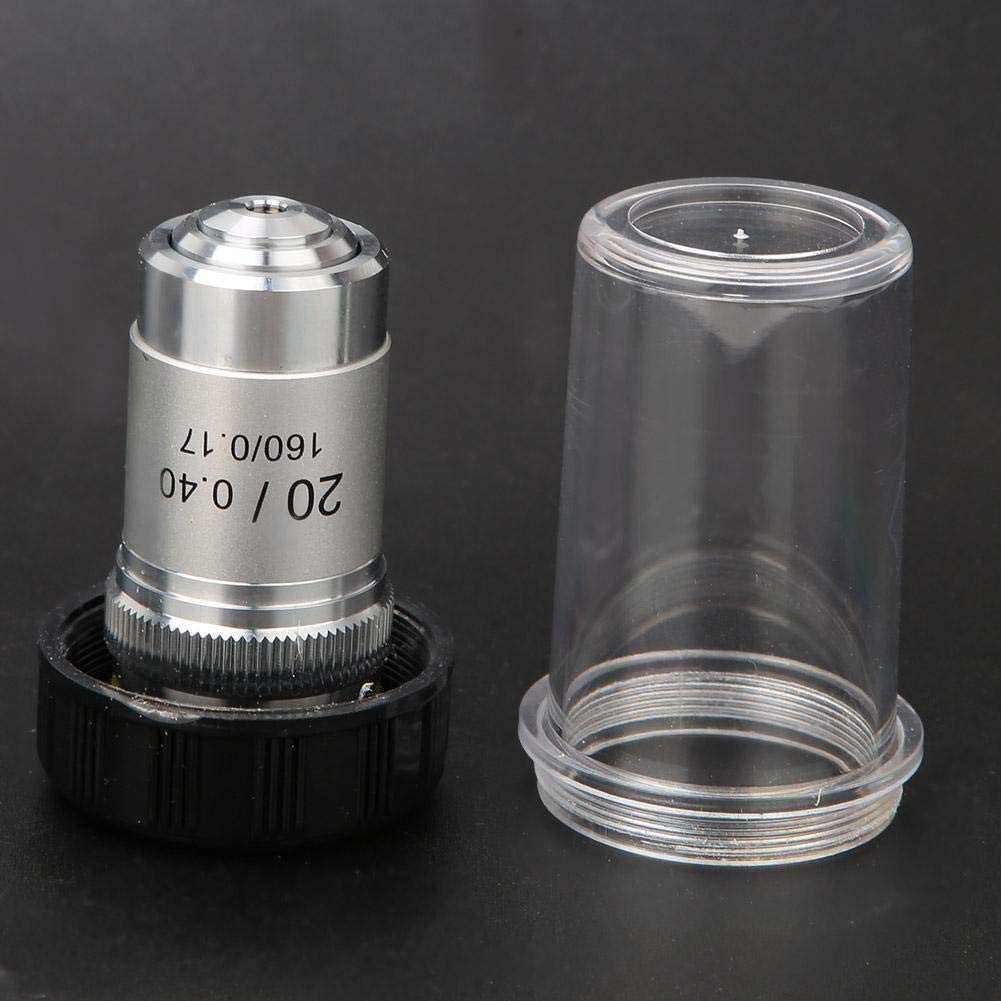 Lente objetivo de microscopio acromático 4X-100X para todos los microscopios biológicos con interfaz C (20X)