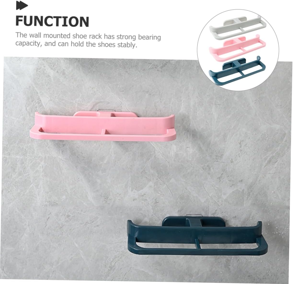 ABOOFAN 5sets Wall Hanging Slippers Holder Adhesive Door Hanger for Shoes Storage 3pcs*5