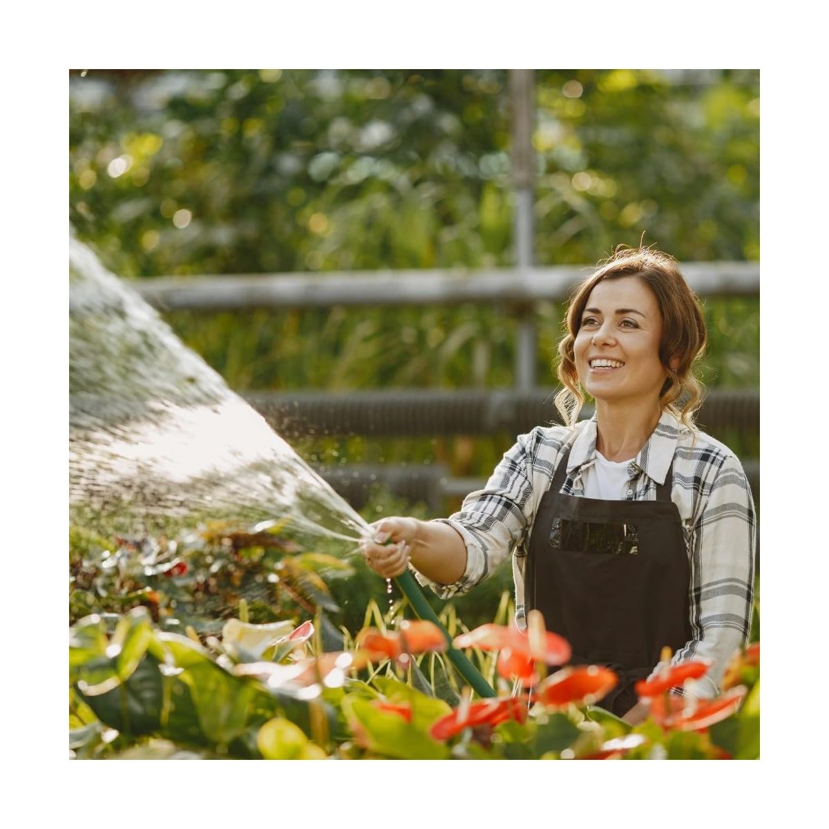 VITO - Tubo da giardino 50 metri tri-strato, intrecciato diam 25 mm 1" morbido PVC rinforzato in poliestere, anti-UV - ideale giardino, orto, irrigazione intensiva