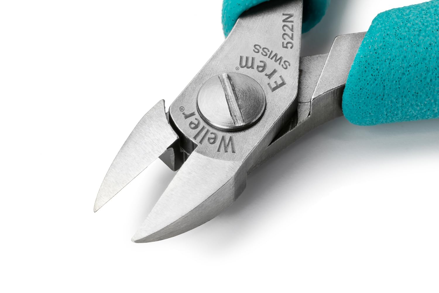 Weller Erem 522N Seitlicher Kabelschneider mit Hochpräzisen Schraubsystem für Leichtes Betätigen Ohne Überlappen der Backen, Ohne Wate (Flush), 115mm