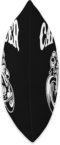 Miniatura 2 de Cafe Racer Café Racer Biker Skull Rider Wheelie - Almohada para motocicleta, 18.0 x 18.0 in, multicolor