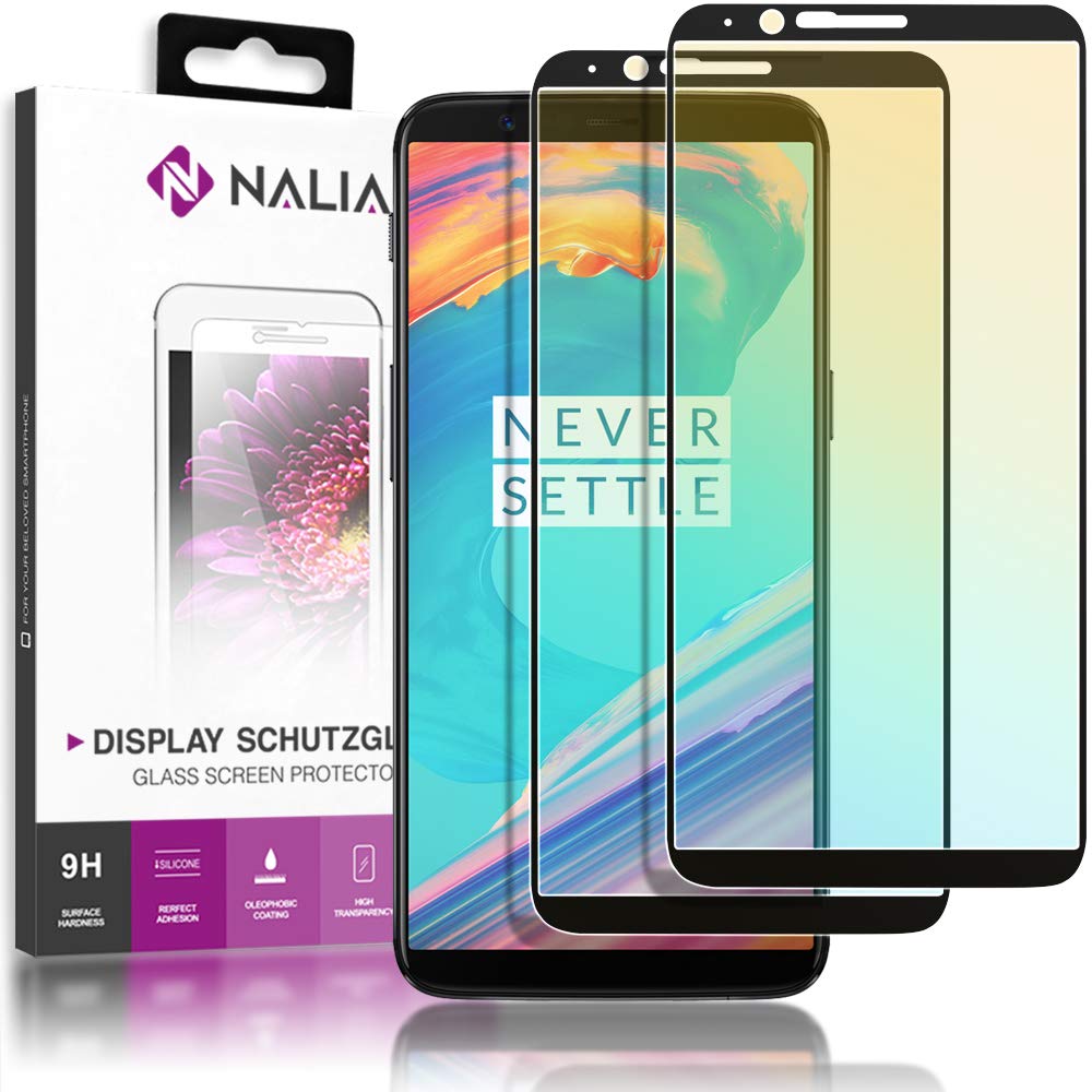 Tempered Glass Screen Protector For OnePlus 5T - Ultra Slim, HD Clear, 3-Layer Protection