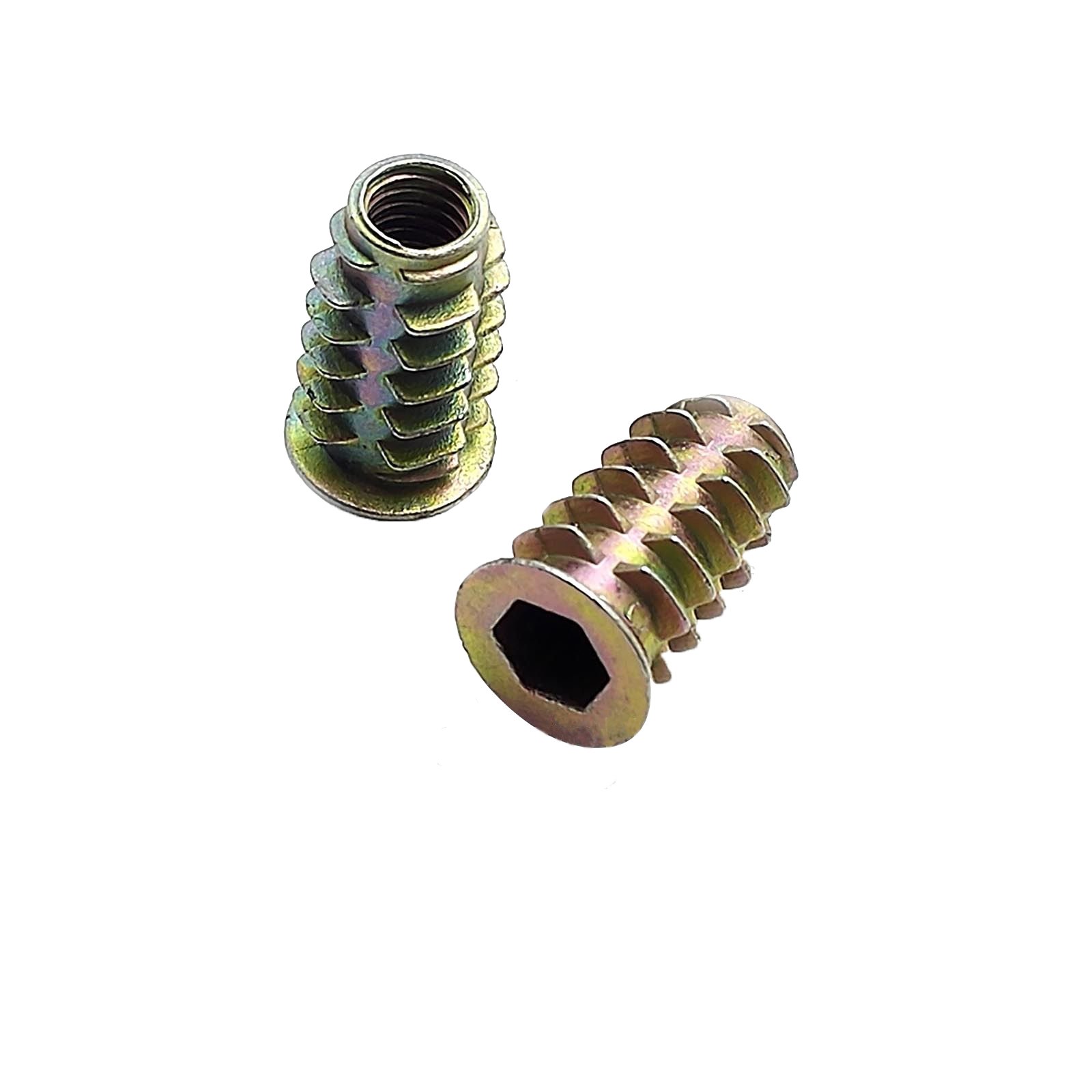 Tornillos Cabeza Plana Tuercas De Barril M6 X 40mm - Para Muebles/Camas (Pack De 4) - Acero Zincado Tornillos M6