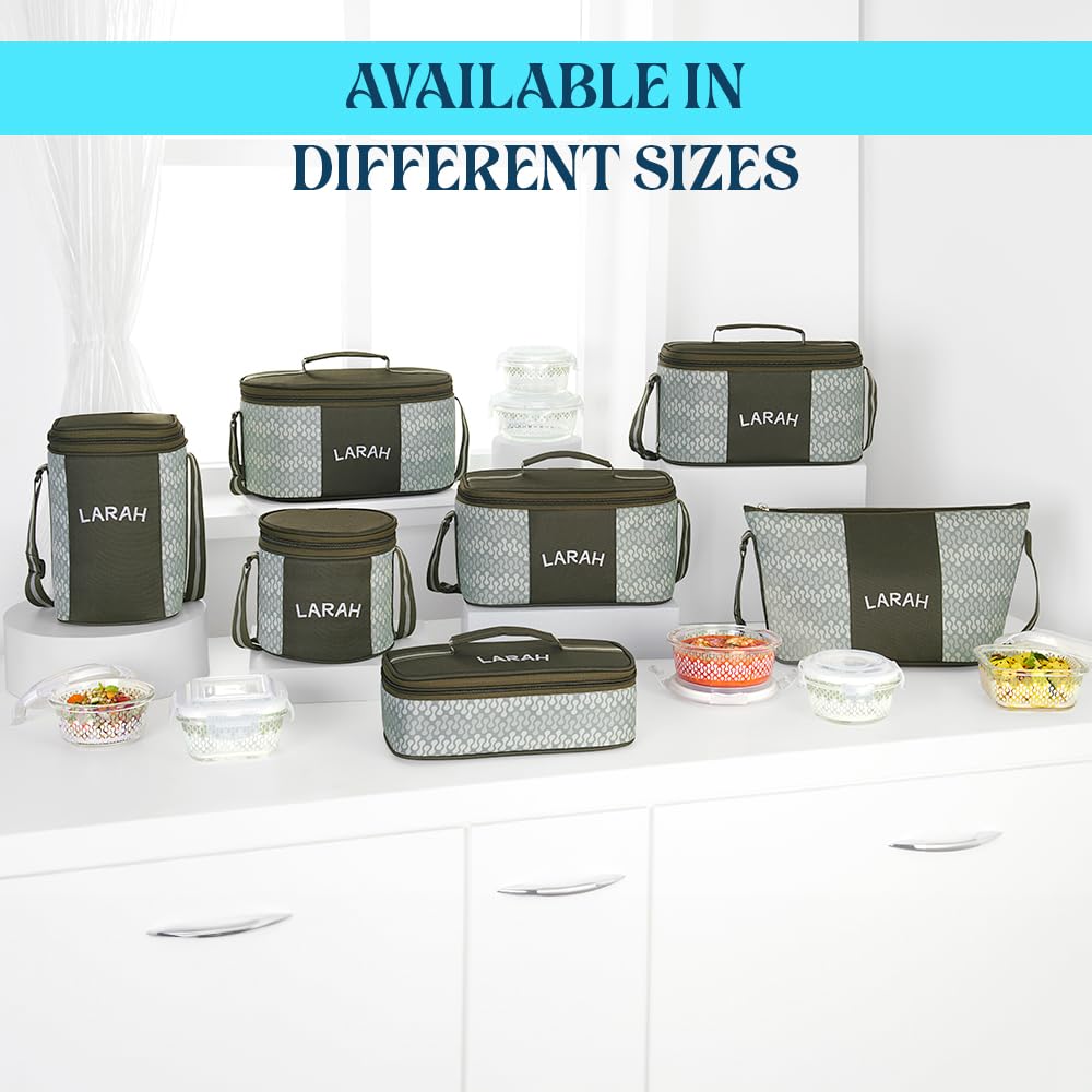 Larah Glass Lunchbox - Leakproof & Microwave Safe -9