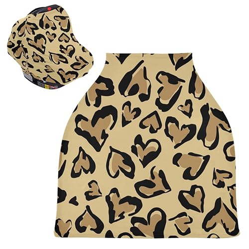 Miniatura 32 de Cubierta de lactancia lindo bosque, animales, árboles, setas, bayas, lactancia materna, toldo suave para asiento de automóvil, cubierta de toldo