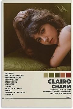 lopmou Clairo CHARM 2 Canvas Poster Wall Decorative Art Painting Living Room Bedroom Decoration Unframe-style08x12inch20x30cm