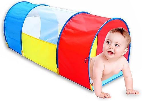 Amazon 1個 子供用テント 子供のテント 室内 キッズテント キッズテント トンネル 子ども トンネルテント玩具 テント クロール プレイ トンネルテント おもちゃ ブルー レッド イエロー キッズテント おもちゃ