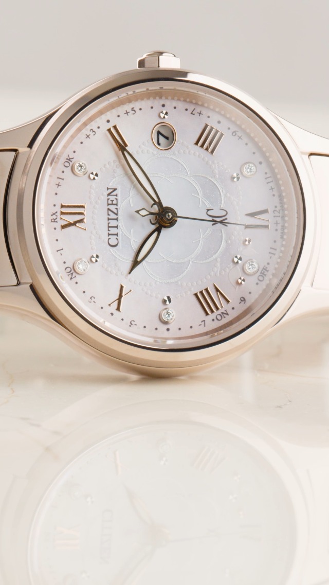 Amazon.co.jp: [CITIZEN] 腕時計 xC 電波時計 限定 ダイヤモンド 白蝶