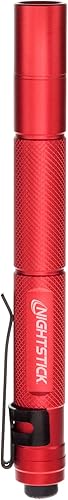 Nightstick MT-100R Mini-TAC Linterna LED de Metal - 2 AAA, 5.4 in (137mm), Rojo