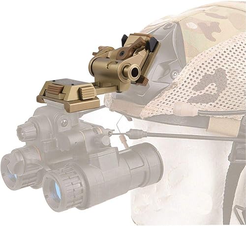 Miniatura 5 de Gafas de visión nocturna NVG montaje para casco de metal L4G24, montaje Rhino montaje completo de metal táctico casco montaje CNC PVS1518 color arena