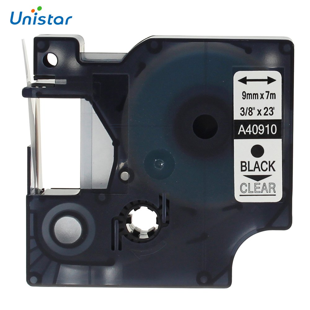 PRINTPEN DYMO D1 40910 SEFFAF ETIKETE SIYAH (9mm x 7m) Muadil Etiket
