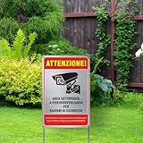 Zoom IMG-1 ashoaza cartello area videosorvegliata alluminio Zoom IMG-1 ashoaza cartello area videosorvegliata alluminio