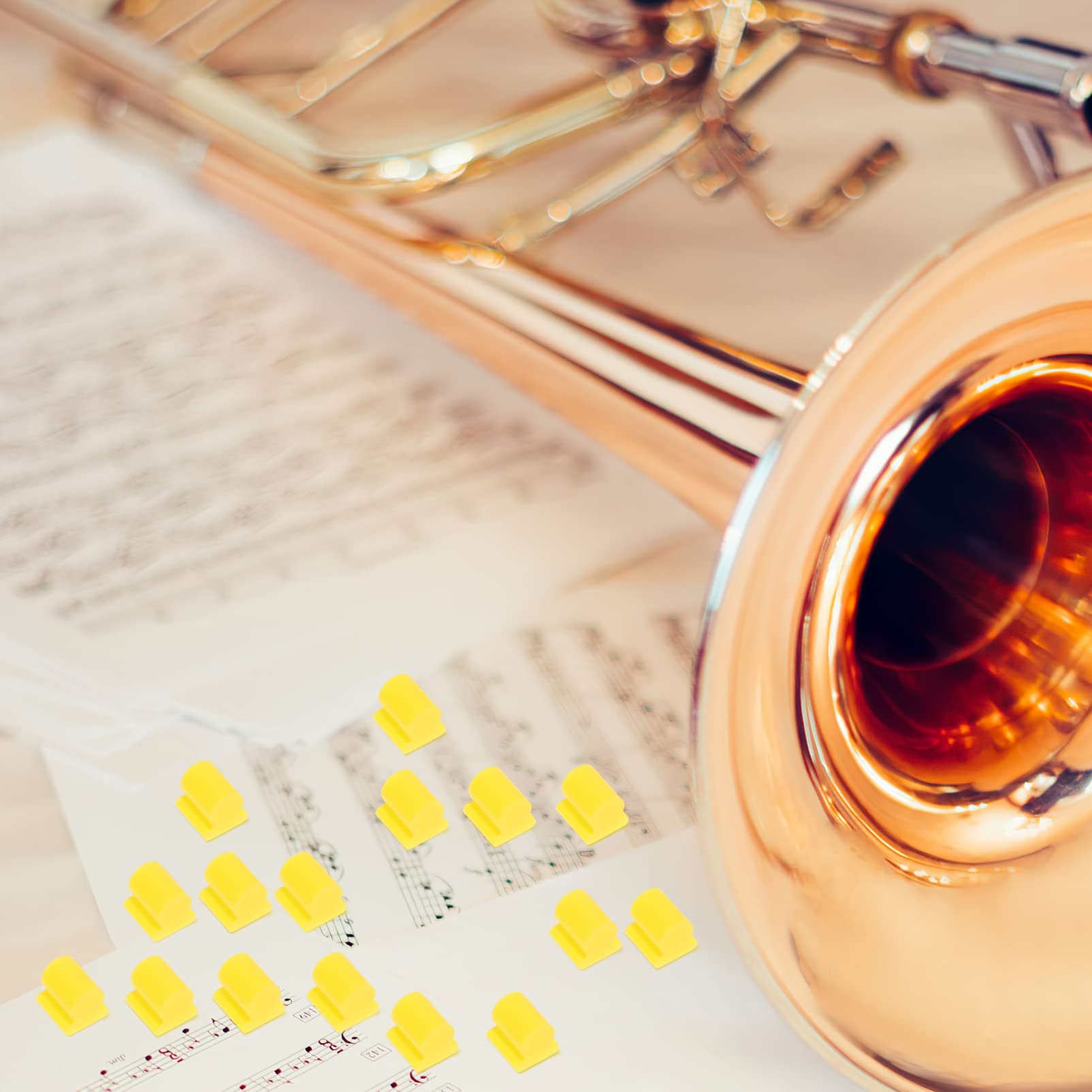 80piezas Tapones De Para Instrumentos Amortiguadores Para Trombones y Instrumentos De Cuerda Prácticos y Decorativos