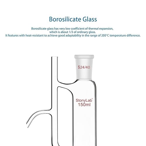 Vista 32 de stonylab Separador receptor de aceite de agua con suministro de laboratorio 24/40, 8.5 fl oz