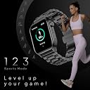 Fire-Boltt Rise Smart Watch 1.85″ with Bluetooth Calling, AI Voice Assistant, Rotating Crown, SpO2 & Heart Rate Monitor, 123 Sports Modes, IP67 Waterproof Metal Smartwatch for Men & Women - Black gallery image