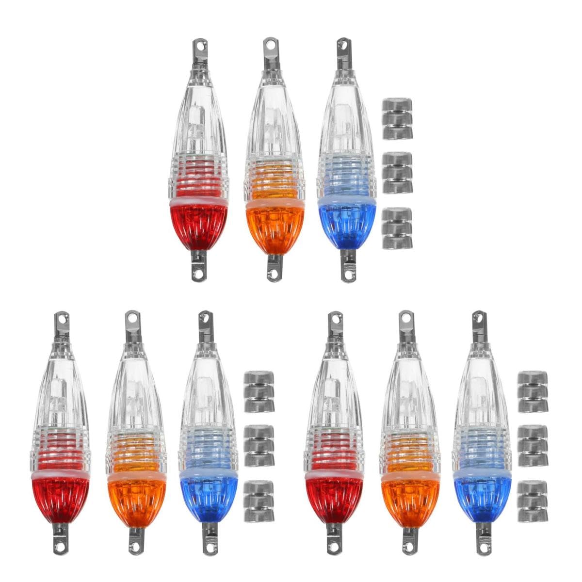 Toddmomy Flash Led Señuelos De Pesca Lámpara De Pesca Led Luz De Noche para Pescar Condujo Lámpara De Pesca Portátil Lámpara De Pesca Brillante Pc (Resina De Policarbonato)