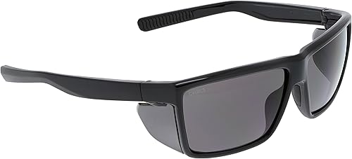 Miniatura 3 de MCR Safety SR212 Swagger SR2 - Gafas de seguridad con almohadillas de goma termoplástica y protectores laterales desmontables, marco negro, lente