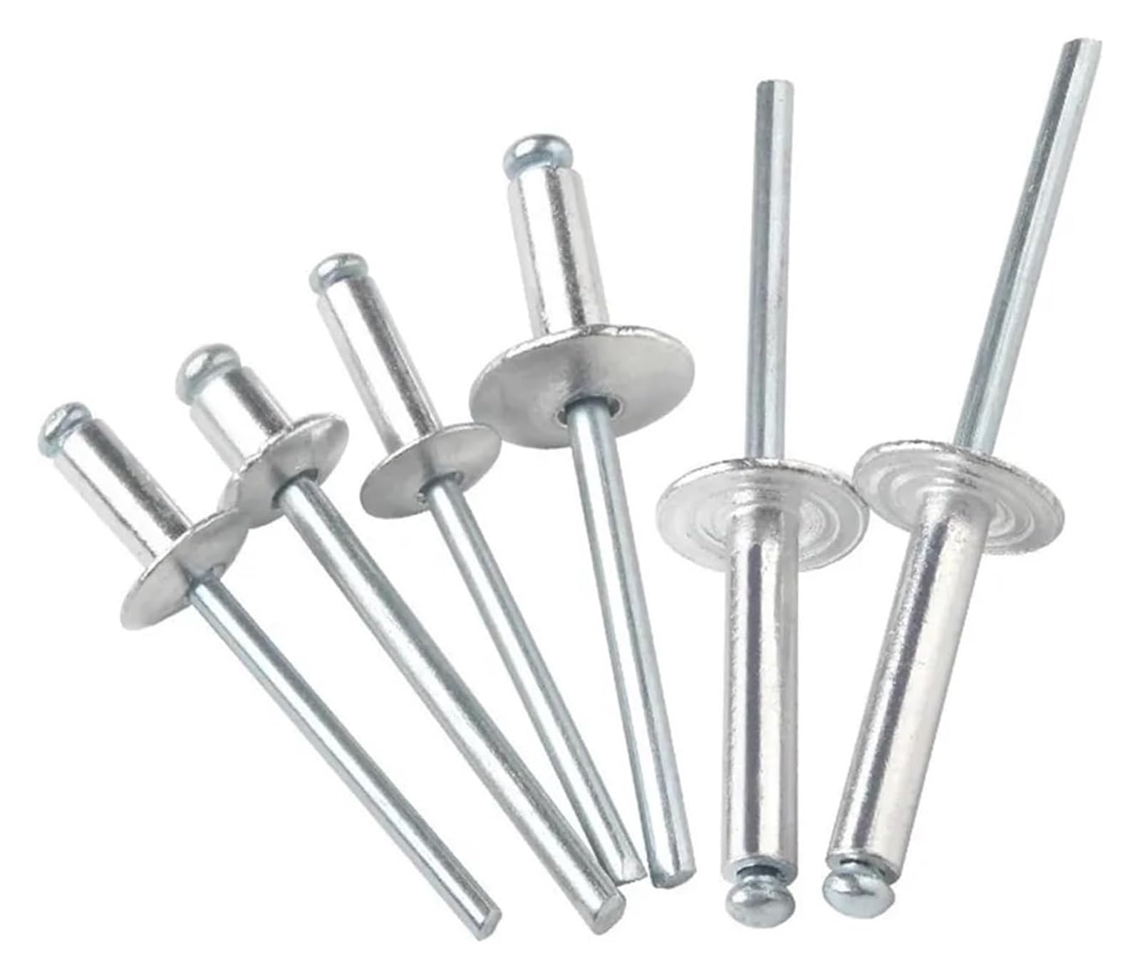 Rvets Rivetti ciechi con testa a rottura in alluminio M6, 6 mm x 10, 12, 16, 20 mm, rivetti a pressione(M6x10mm)