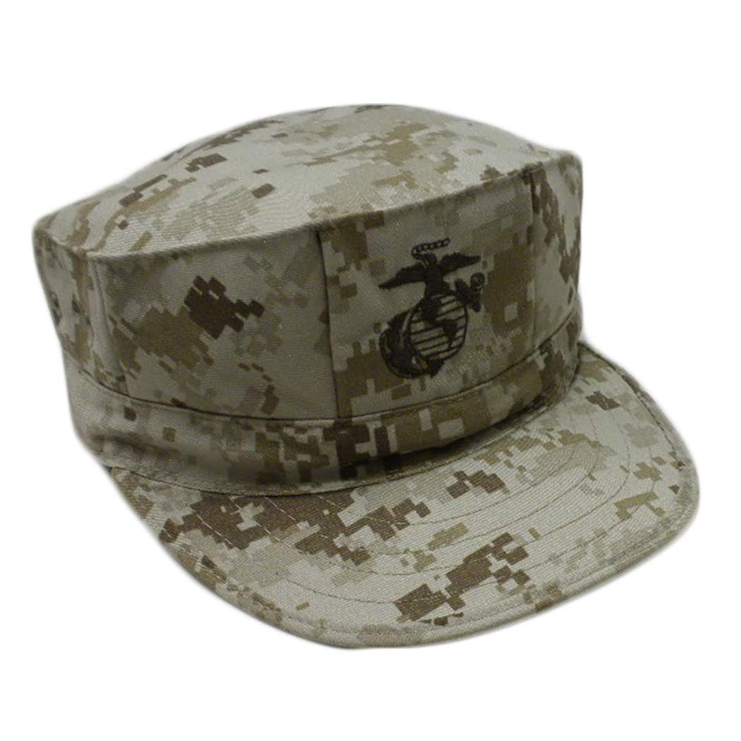 Desert Digital 8-Point Utility Garrison Cover with Emblem - Large