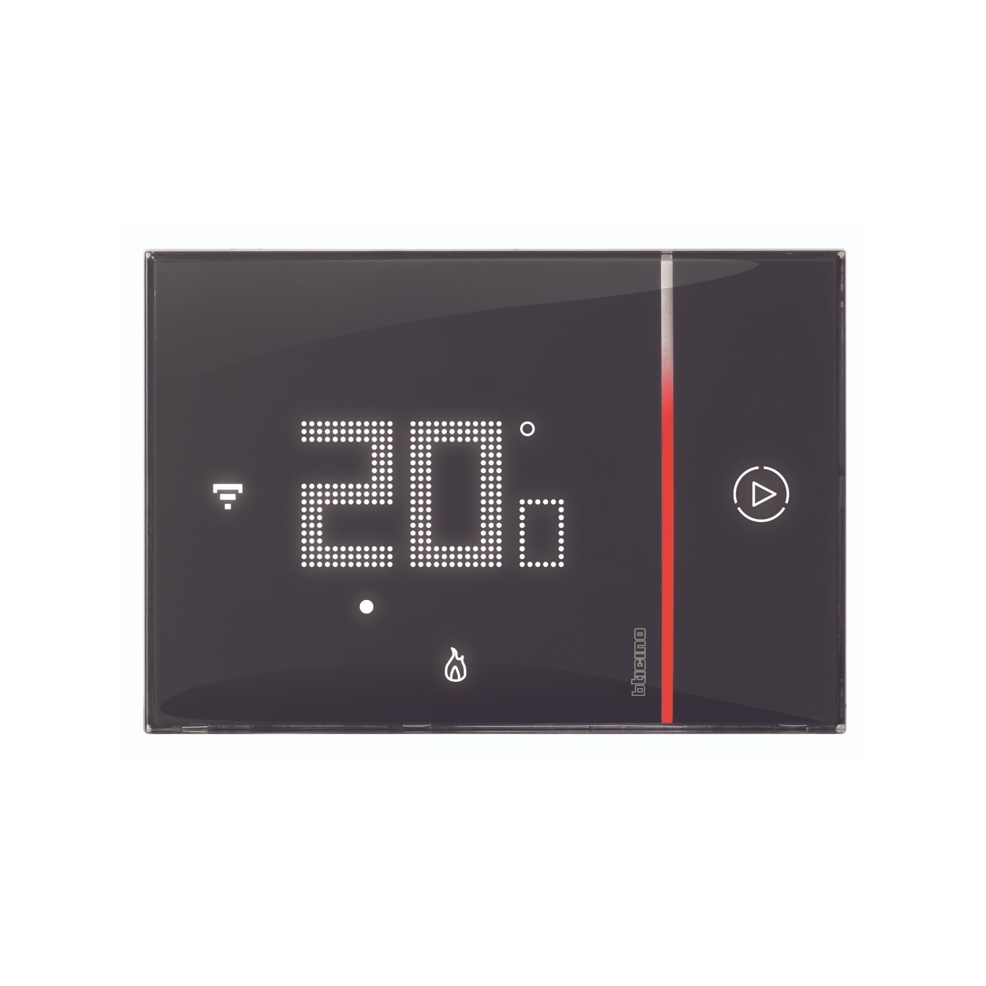 Bticino XG8002E New Smarther2 Thermostat avec Netatmo Noir Contrôle de la température domestique Télécommande encastrable 2 brins