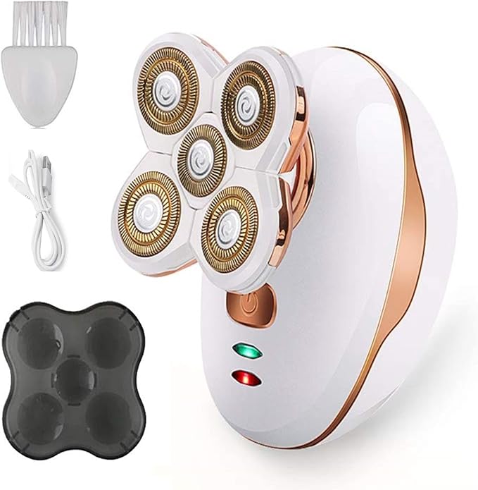 Rasoio Elettrico Donna,Impermeabile indolore Bikini Trimmer Depilazione per Viso Corpo braccia gambe Labbra Ascelle Ricaricabile e cordless Donne Rasoi Epilatore, Lady Shaver