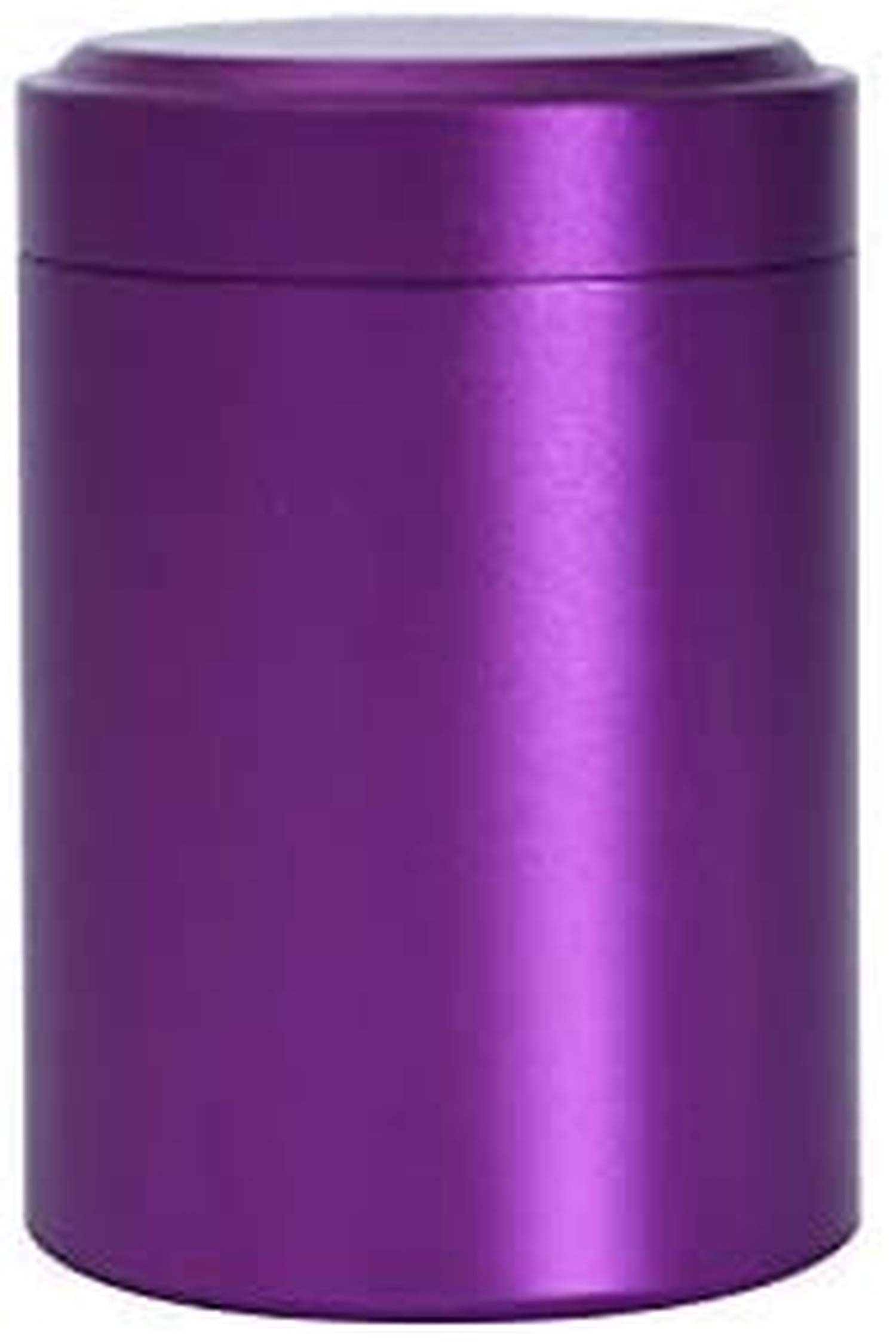 Ausuky Purple Airtight Smell Proof Aluminum Herb Stash Jar Tank (, Modern, Discreet, Contemporary, 80Ml, Diameter 4.4Cm, Height 6.5Cm)