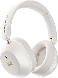 Monster Persona 6th ANC Active Noise Cancelling Headphones, Bluetooth Headphones Over Ear with 3 EQ Modes, HiFi Stereo Audio, 60H Playtime, Bluetooth 6.0, Wireless Headphones for Work Travel, White