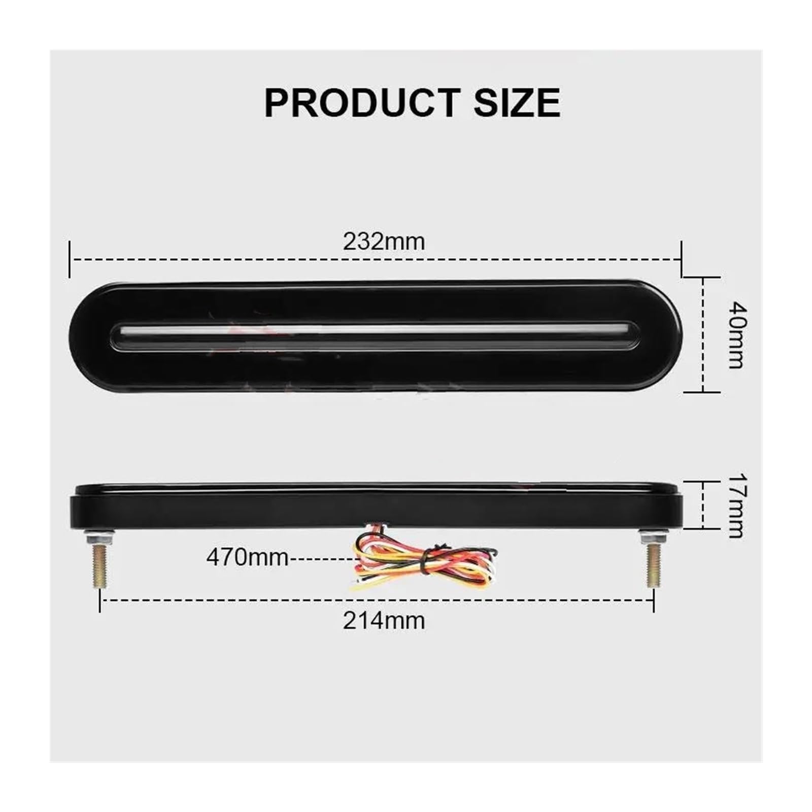 FRENO TRASERA LED Luz Trasera Freno LED 12/24V Con Flujo Automático Luz Giro Circulación Diurna Para Camiones Pesados Remolques Camionetas Camionetas(4pcs Tail Light)