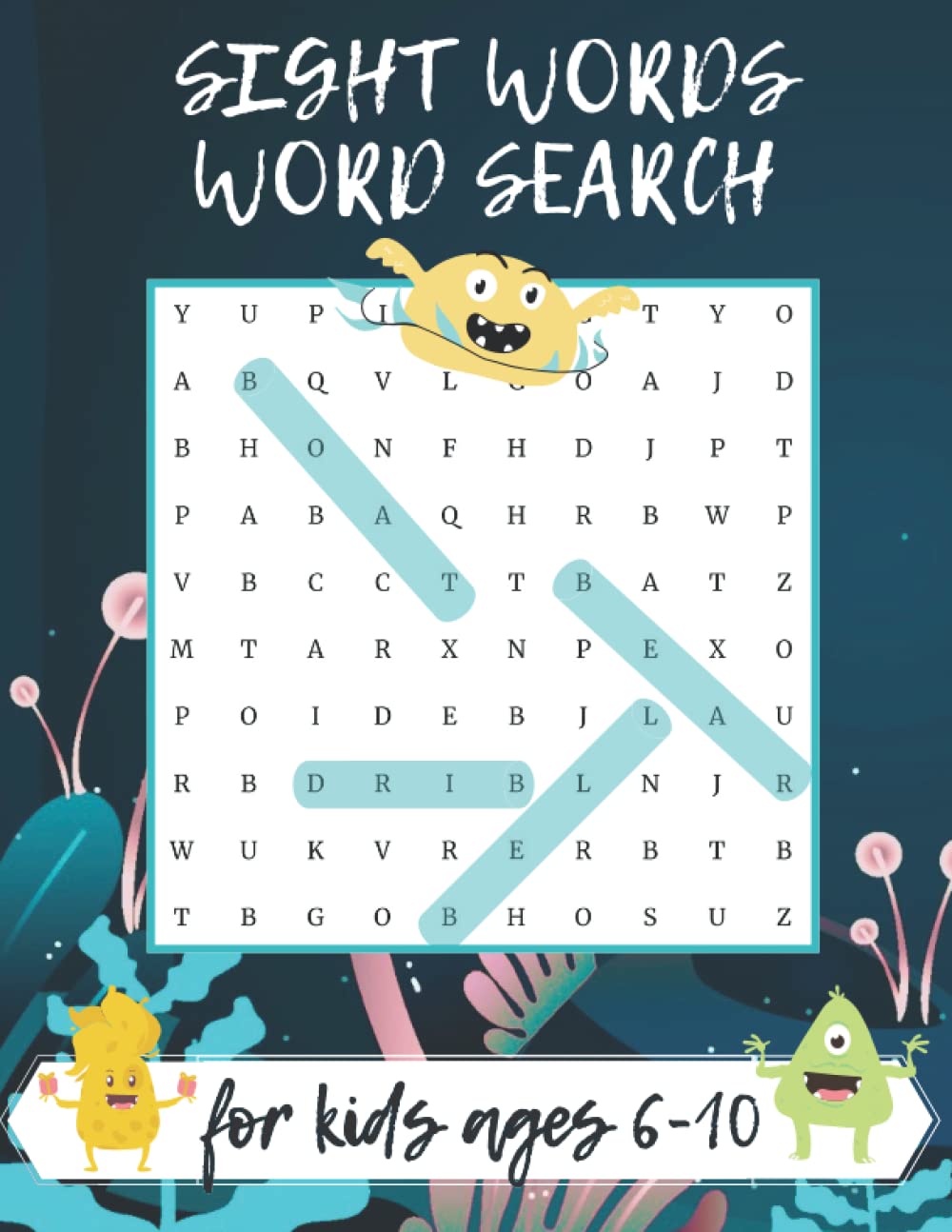 Sight Words Word Search For Kids Ages 6-10: High Frequency Words Word Search Puzzle Book | Large Print Workbook For Kids