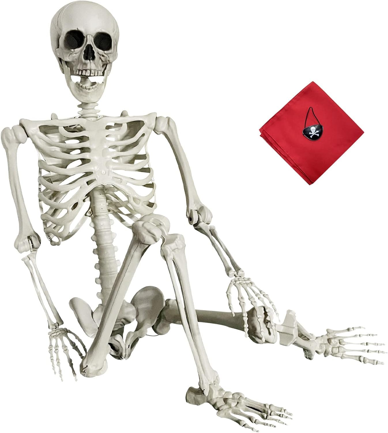 LabHouse Halloween Skeleton - Life Size Full Body Realistic Human Bones with Posable Joints Skeleton Prop Decoration (B0CT54D512) Amazon Price History, Amazon Price Tracker